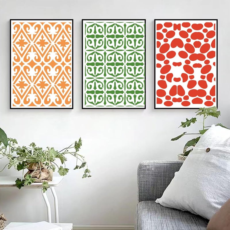 Resflyar 12 PCS Border Stencils for Painting, 11 x 3 Inch Leaf Texture Reusable Plastic Paint Templates for Painting on Wood Wall, Border Stencils for House Furniture Canvas Fabric DIY Art Cake Decor - Image 3